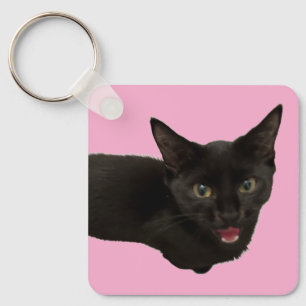 Baby Zina – Porte-clés chat noir mignon