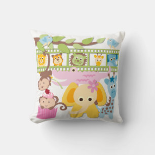 Baby Zoo Animaux Coussin