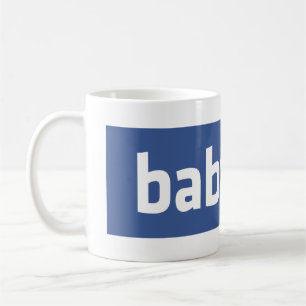 babyface funny social networking parody coffee mug