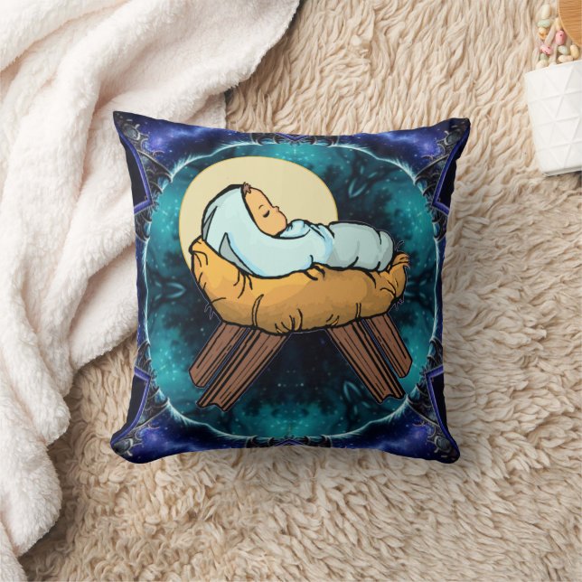 BabyJesus: Throw Pillow (Blanket)
