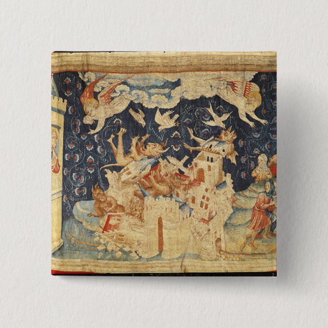 Babylon Invaded by Demons 2 Inch Square Button (Front)