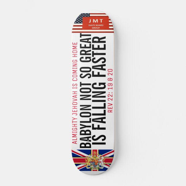 BABYLON IS FALLING FASTER Skateboard (Front)