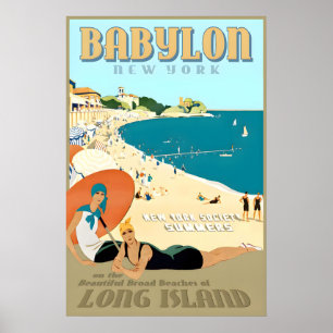 Babylon Long Island New York South Shore Beach Poster