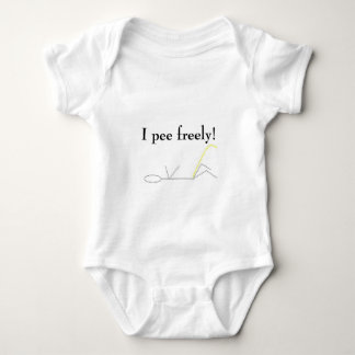 babypee, I pee freely! Baby Bodysuit