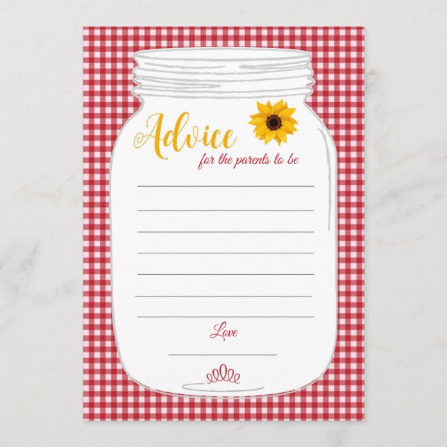 BaByQ Baby Shower Advice Cards (Front)