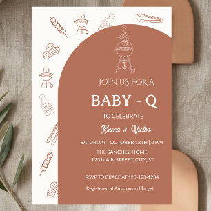 BabyQ BBQ Baby Shower Invitation
