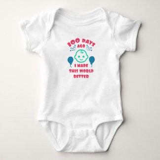Baby's 100 Days Celebration |100th Day Baby Shower Bodysuit