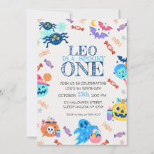 Baby's 1st Birthday Halloween Party Invitation