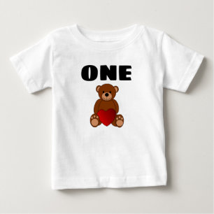BABY'S 1ST BIRTHDAY TEDDY BEAR T-SHIRT