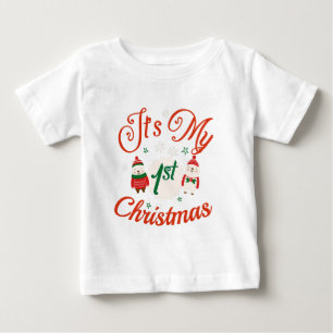 Baby's 1st Christmas Baby T-Shirt