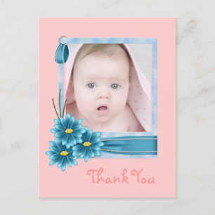 Babys 1st Christmas new Baby Photo Postcard