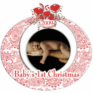 Baby's 1st Christmas Photo Sculpture Ornament