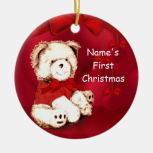 Baby's 1st Christmas Teddy Bear Ornament