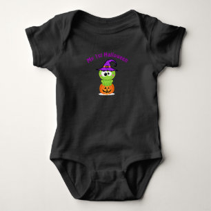 Baby's 1st Halloween Little Witch Frog Baby Bodysuit