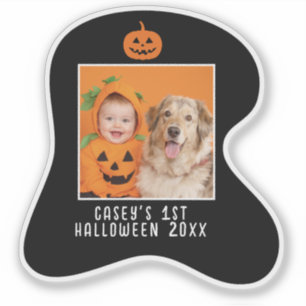 Baby's 1st Halloween Personalized Photo Name Year