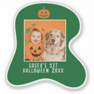 Baby's 1st Halloween Personalized Photo Name Year