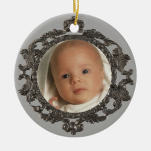 Babys 1st Photo Ceramic Ornament