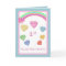 Baby's 1st Valentine - Love hearts and rainbow