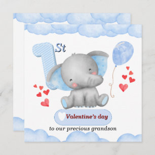 Baby's 1st Valentine's Day Card for Boy