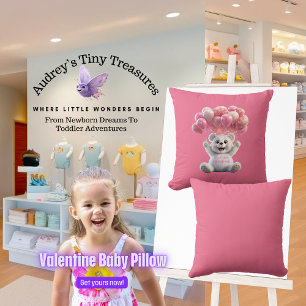 Baby's 1st Valentines Day Pillow