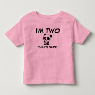 BABY'S 2ND BIRTHDAY (AGE TWO) Personalized Toddler T-shirt