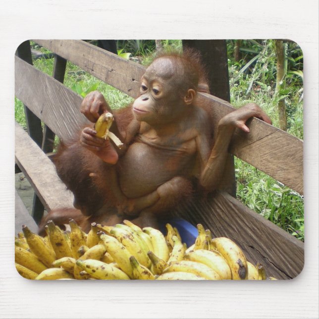 Baby's Banana Picnic Mouse Pad (Front)