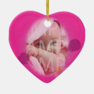 Baby's birth record ceramic ornament