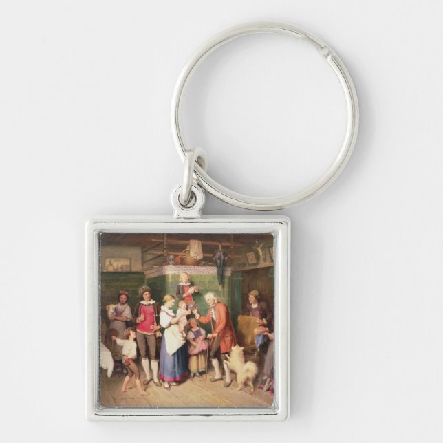 Baby's birthday party keychain (Front)