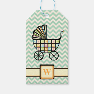 Baby's Blocks Stroller Gift Tag