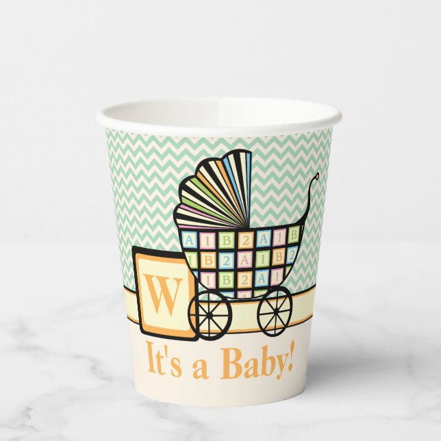 Baby's Blocks Stroller Paper Cup (Left)