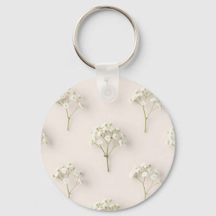 Baby's Breath Delicate Neutral Pattern Keychain