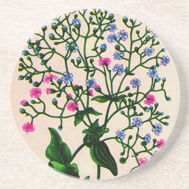 baby's breath gypsophila coaster (Front)