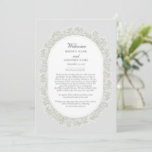 Baby's Breath Gypsophila Floral Wedding Itinerary Program