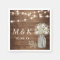 Baby's Breath Mason Jar Rustic Wedding Monogram