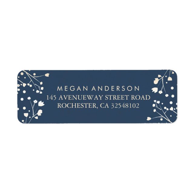 Baby's Breath Navy Wedding (Front)