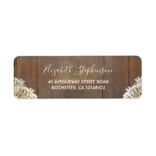 Baby's Breath Rustic Wood Wedding