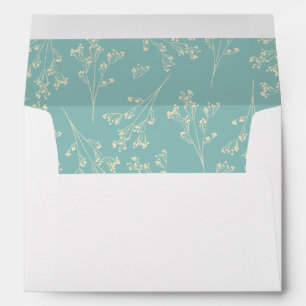 Baby's Breath Silhouette Lining Envelopes