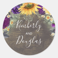 Baby's Breath Sunflowers Purple Roses Fall