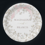 baby's breath | wedding paper plate<br><div class="desc">wedding paper plates</div>