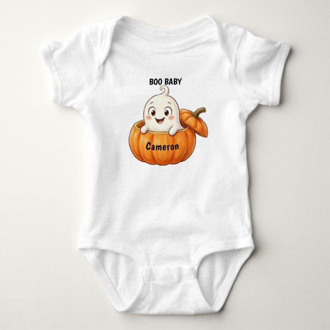 Baby's Customized First Halloween Shirt (Front)