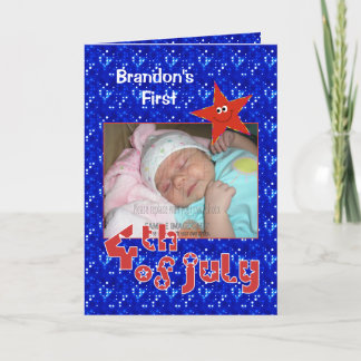Baby's First 4th of July Photo Card