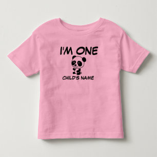 BABY'S FIRST BIRTHDAY (AGE ONE) Personalized Toddler T-shirt