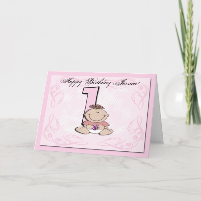 Baby's First Birthday Card (Front)