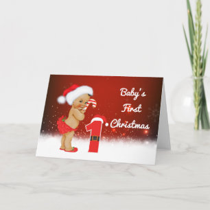 Baby's First Birthday Christmas Card