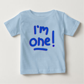 BABY'S FIRST BIRTHDAY - "I'M ONE!" BABY T-Shirt