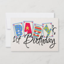 Baby's First Birthday Invitation