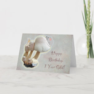 Baby's First Birthday Mushroom Playground Card