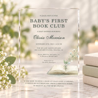 Baby's First Book Club Wildflower Baby Shower