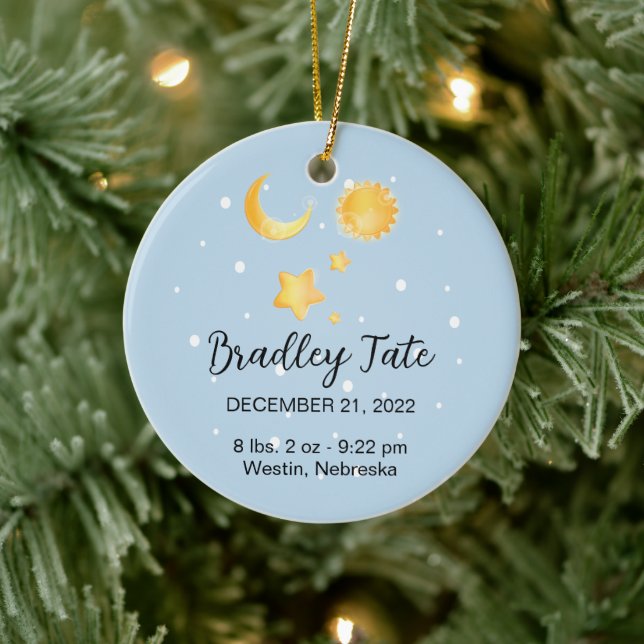 Baby's First Christamas Ceramic Ornament (Tree)
