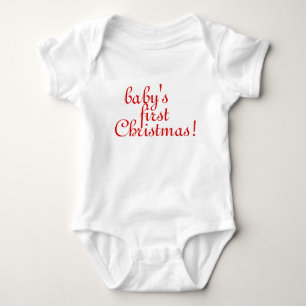 Baby's First Christmas Baby Bodysuit